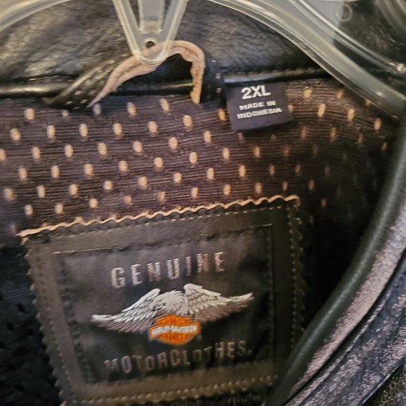 Harley Davidson Heavy Leather Jacket, size XXL. - Picture 8 of 14